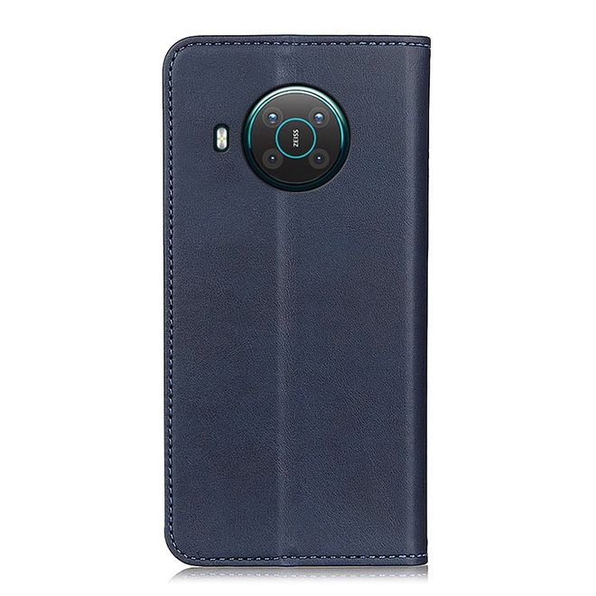 Nokia X10 / X20 Handy Hülle - Classic V Leder Bookcover Series - blau