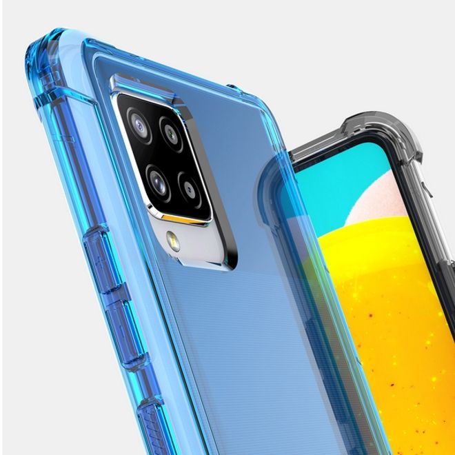 Araree - Samsung Galaxy A42 5G Hülle - flexibles TPU Case - Mach Series - blau