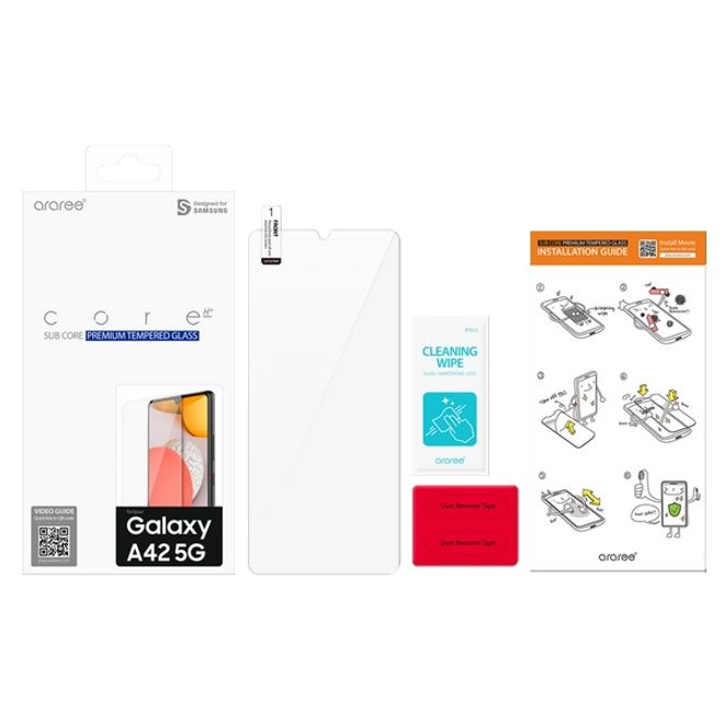 Araree - Samsung Galaxy A42 5G Schutzglas - SUB Core Glass Series - transparent