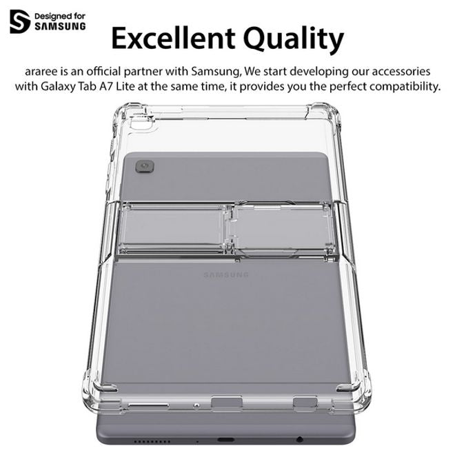 Araree - Samsung Galaxy Tab A7 Lite Hülle Softcase - Stand Funktion - Mach Stand Series - transparent