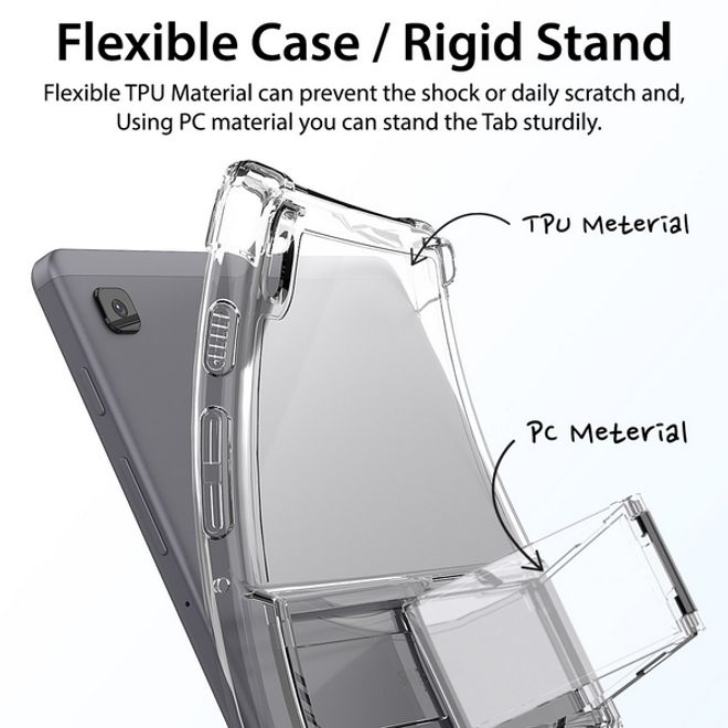 Araree - Samsung Galaxy Tab A7 Lite Hülle Softcase - Stand Funktion - Mach Stand Series - transparent