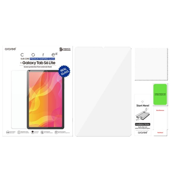 Araree - Samsung Galaxy Tab S6 Lite Schutzglas - SUB Core Glass Series - transparent