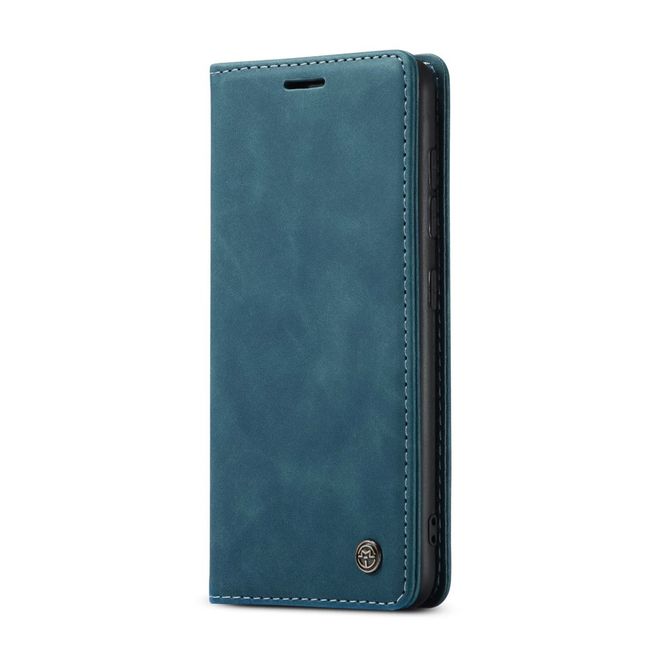 Caseme - Samsung Galaxy S20 FE Hülle - Leder Flip Wallet Case - blau