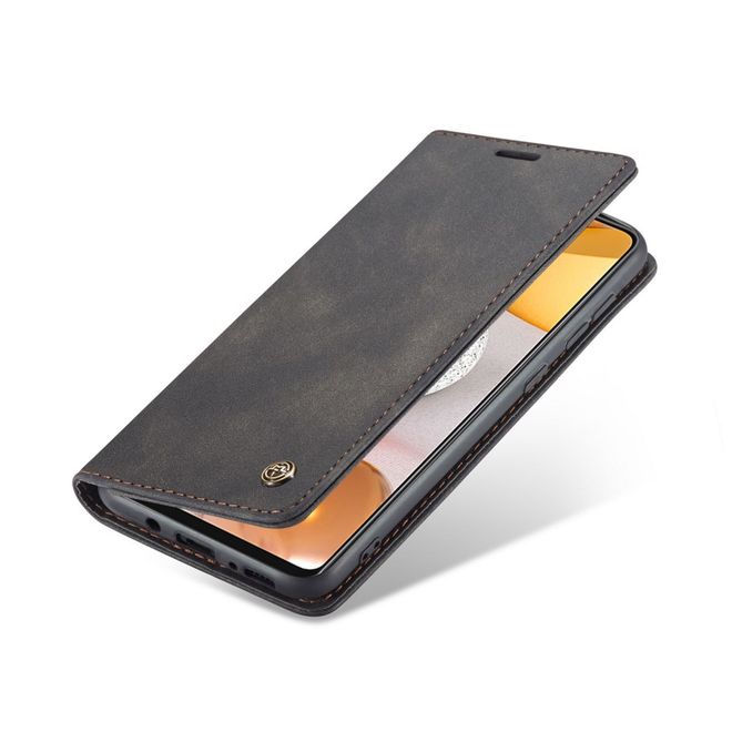 Caseme - Samsung Galaxy S21+ Hülle - Leder Flip Wallet Case - schwarz
