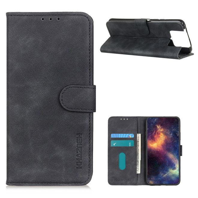 Asus Zenfone 8 Flip Handy Hülle - Classic IV Leder Bookcover Series - schwarz