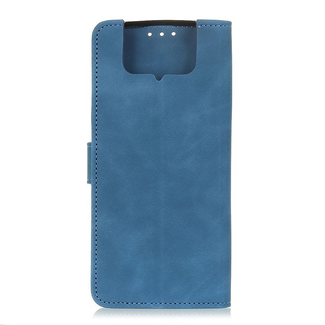 Asus Zenfone 8 Flip Handy Hülle - Classic IV Leder Bookcover Series - blau