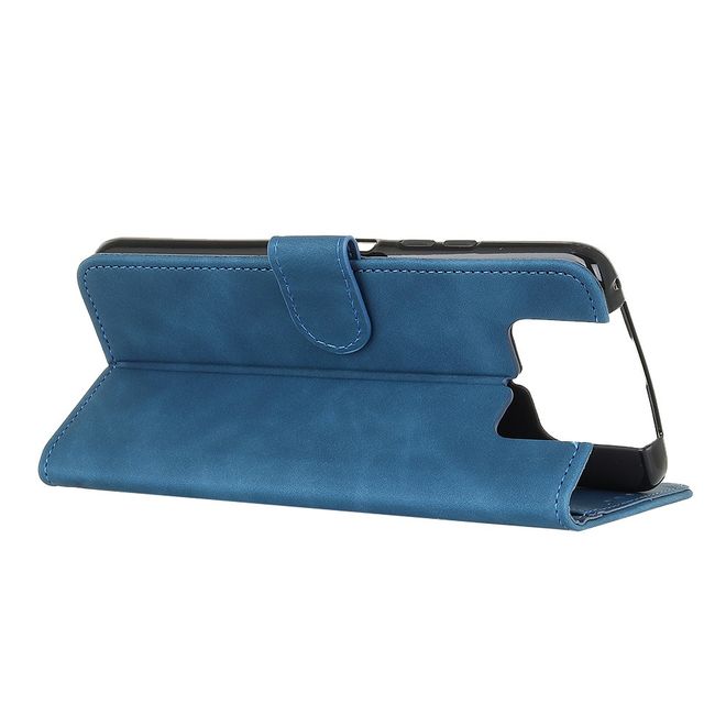 Asus Zenfone 8 Flip Handy Hülle - Classic IV Leder Bookcover Series - blau