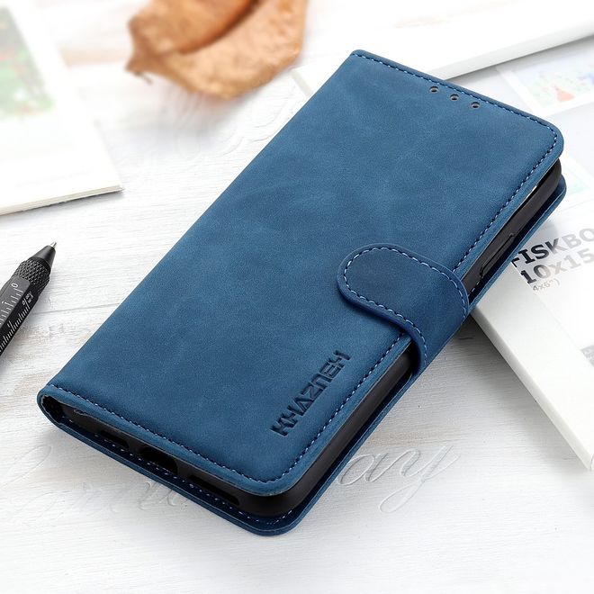 Asus Zenfone 8 Flip Handy Hülle - Classic IV Leder Bookcover Series - blau