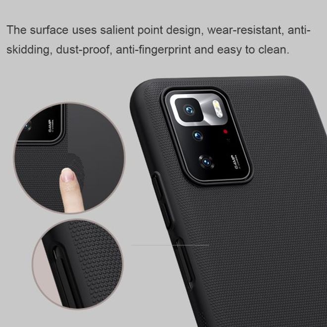 Nillkin - Xiaomi Redmi Note 10 Pro 5G Hülle - Plastik Case - Super Frosted Shield Series - rot