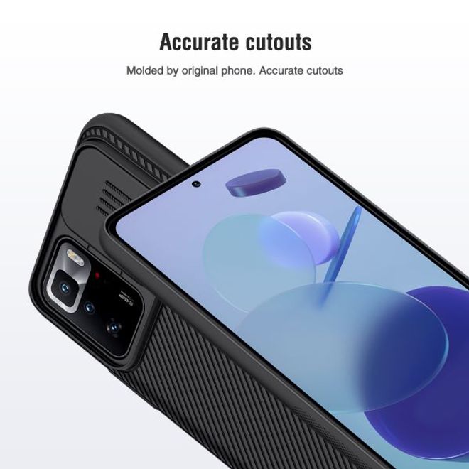 Nillkin - Xiaomi Redmi Note 10 Pro 5G Hülle - Plastik Hardcase - CamShield Series - blau