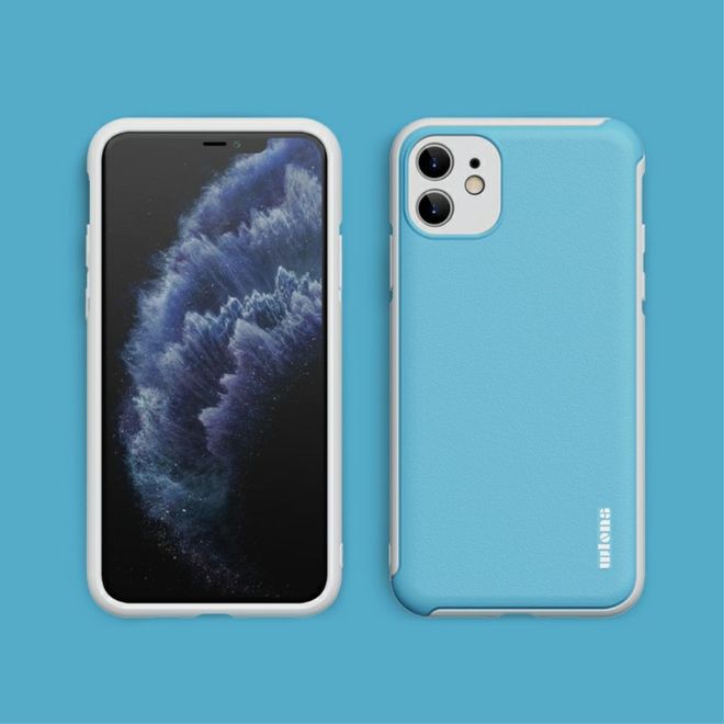 iPhone 12 mini Hülle - Farbiges Hardcase - Macaron Series - blau
