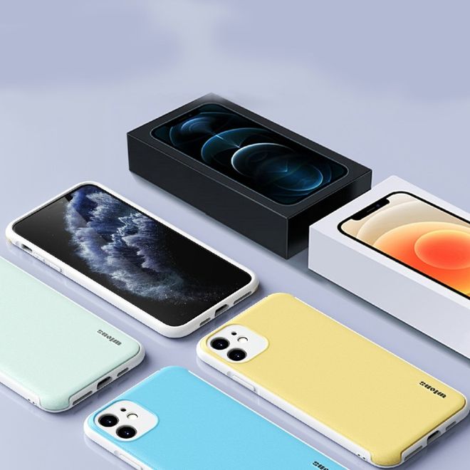iPhone 12 mini Hülle - Farbiges Hardcase - Macaron Series - blau