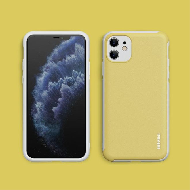 Coque pour iPhone 12 mini - Coque rigide colorée - Série Macaron - Jaune