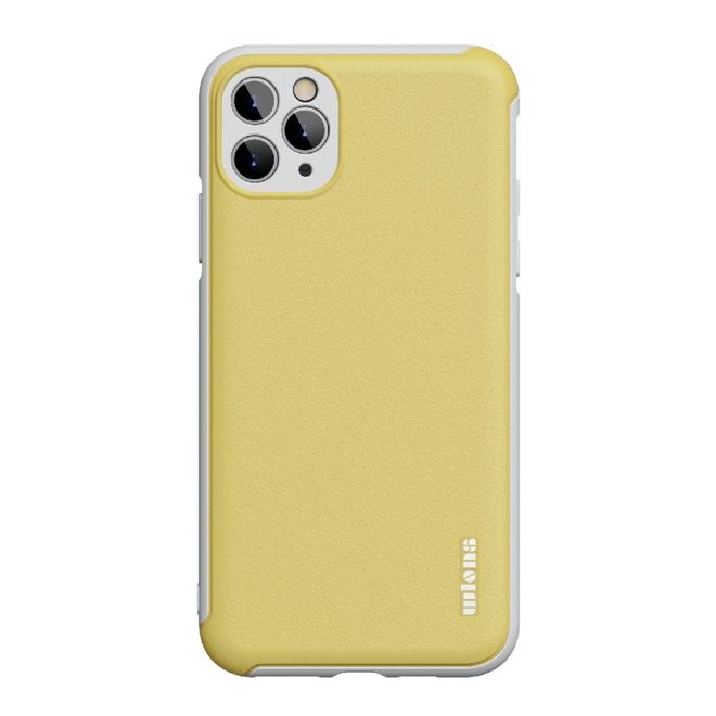 Coque pour iPhone 12 / iPhone 12 Pro - Coque rigide colorée - Série Macaron - Jaune