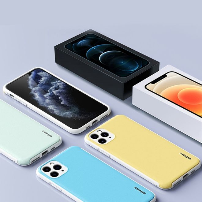iPhone 12 / iPhone 12 Pro Hülle - Farbiges Hardcase - Macaron Series - orange
