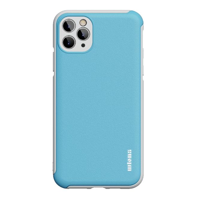 Coque pour iPhone 12 / iPhone 12 Pro - Coque rigide colorée - Série Macaron - Bleue