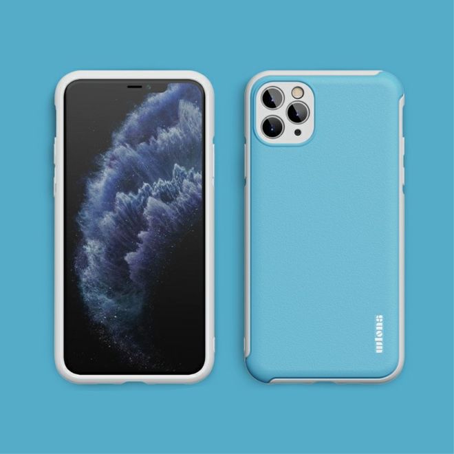 iPhone 12 Pro Max Hülle - Farbiges Hardcase - Macaron Series - blau