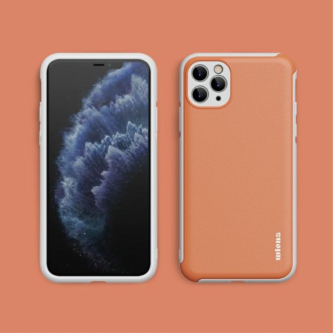 iPhone 12 Pro Max Hülle - Farbiges Hardcase - Macaron Series - orange