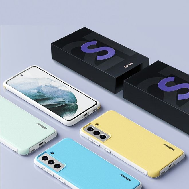 Samsung Galaxy S21 Hülle - Farbiges Hardcase - Macaron Series - pink