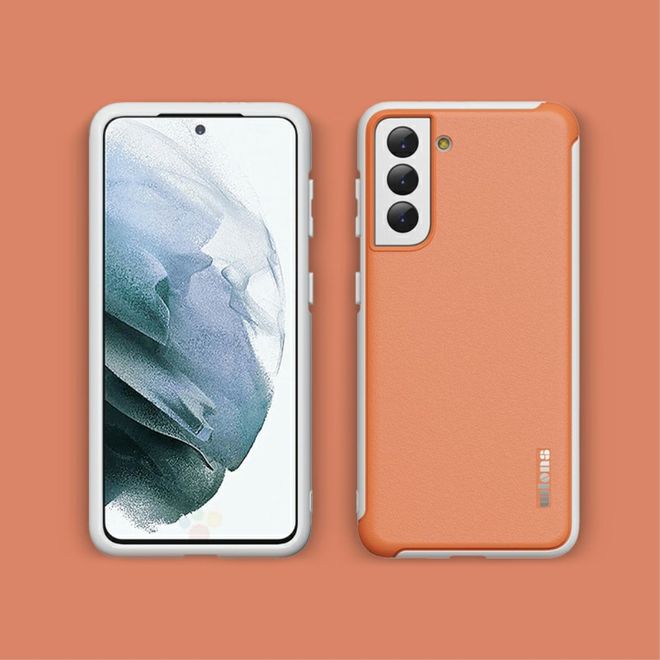 Samsung Galaxy S21+ Hülle - Farbiges Hardcase - Macaron Series - orange