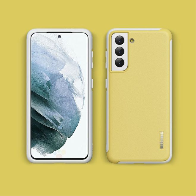 Samsung Galaxy S21+ Hülle - Farbiges Hardcase - Macaron Series - gelb