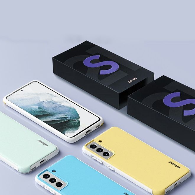 Samsung Galaxy S21+ Hülle - Farbiges Hardcase - Macaron Series - grün