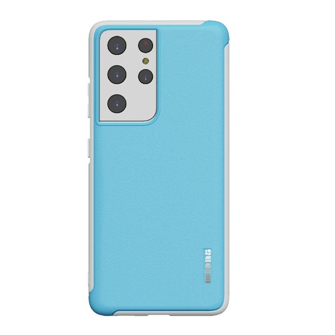 Samsung Galaxy S21 Ultra Hülle - Farbiges Hardcase - Macaron Series - blau