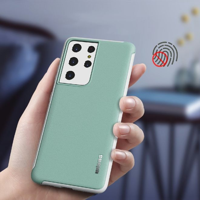 Samsung Galaxy S21 Ultra Hülle - Farbiges Hardcase - Macaron Series - blau