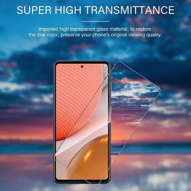 Samsung Galaxy A72 5G / 4G Hülle - TPU Plastik Softcase - inkl. Schutzglas - transparent