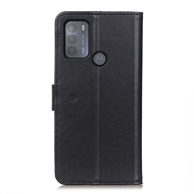 Motorola Moto G50 Handy Hülle - Classic II Leder Bookcover Series - schwarz
