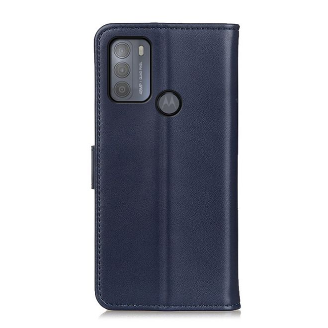 Motorola Moto G50 Handy Hülle - Classic II Leder Bookcover Series - blau