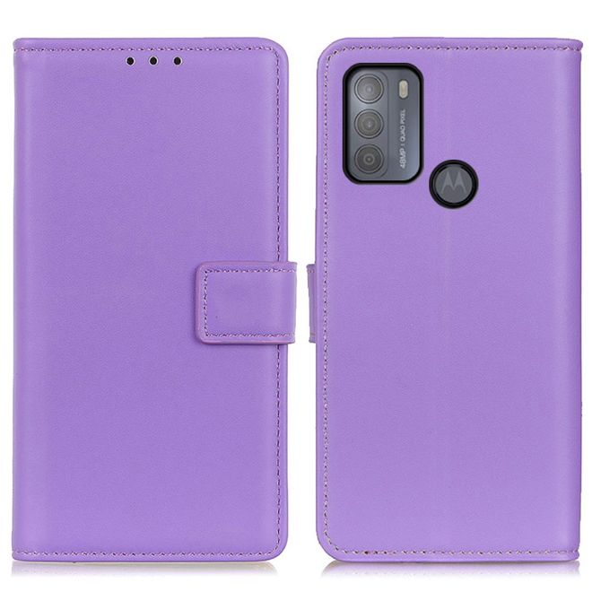 Motorola Moto G50 Handy Hülle - Classic II Leder Bookcover Series - purpur