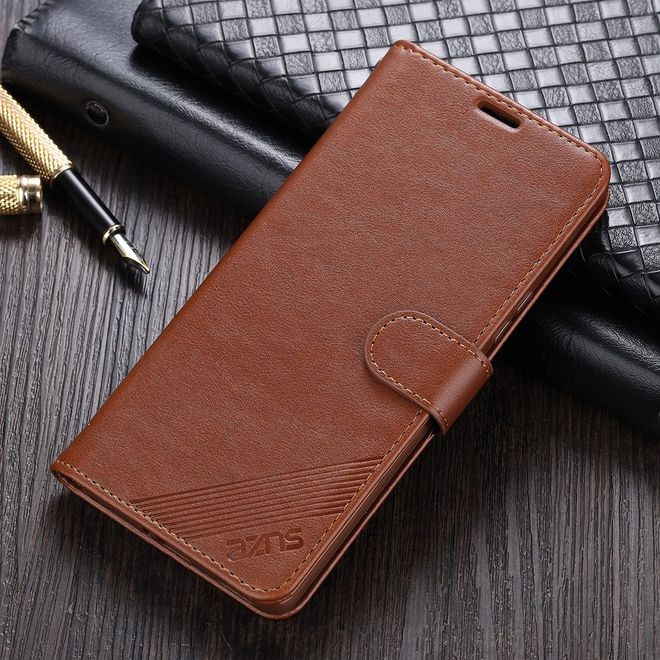 Vivo X60 5G / X60 Pro 5G Handy Hülle - Leder Bookcover - braun