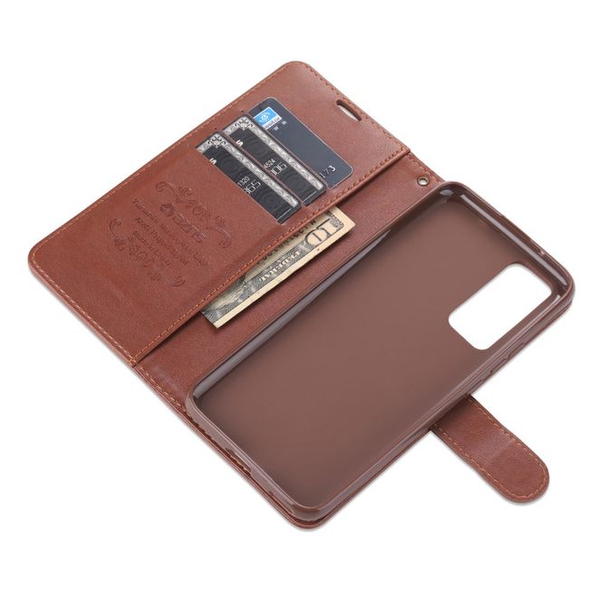 Vivo X60 5G / X60 Pro 5G Handy Hülle - Leder Bookcover - braun