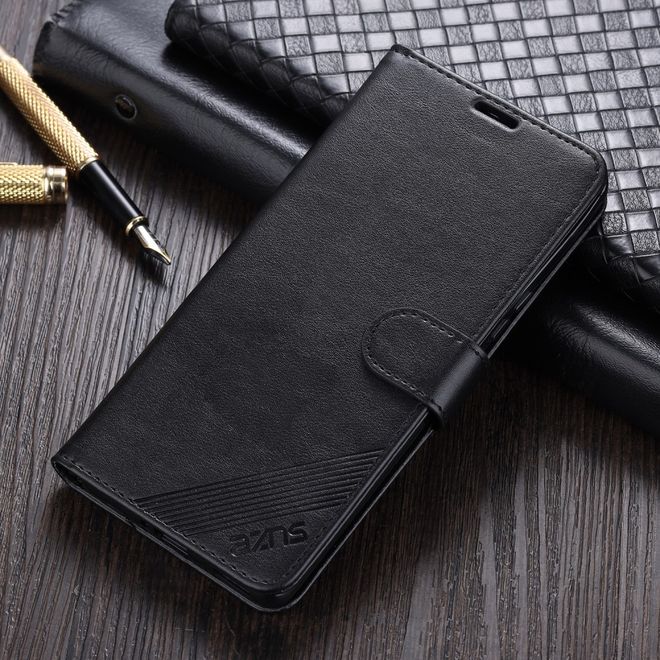 Vivo X60 5G / X60 Pro 5G Handy Hülle - Leder Bookcover - schwarz