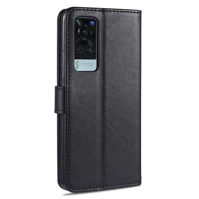 Vivo X60 5G / X60 Pro 5G Handy Hülle - Leder Bookcover - schwarz