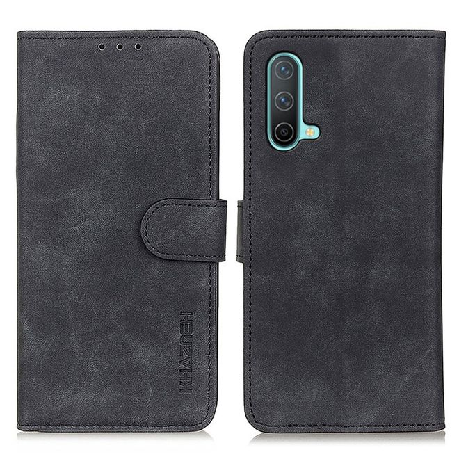 OnePlus Nord CE Handy Hülle - Classic IV Leder Bookcover Series - schwarz