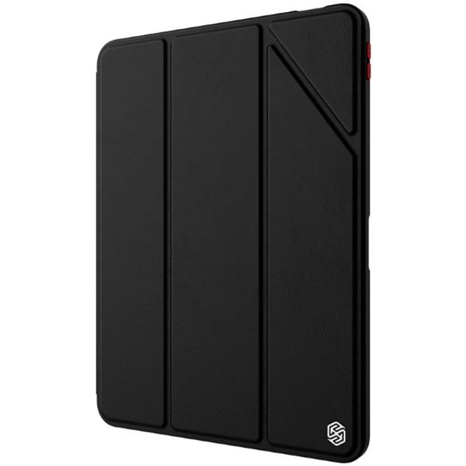 iPad Air (2022) / iPad Air (2020) Hülle - Leder Bookcover - Bevel Series - schwarz