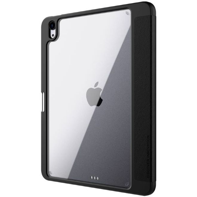 iPad Air (2022) / iPad Air (2020) Hülle - Leder Bookcover - Bevel Series - schwarz