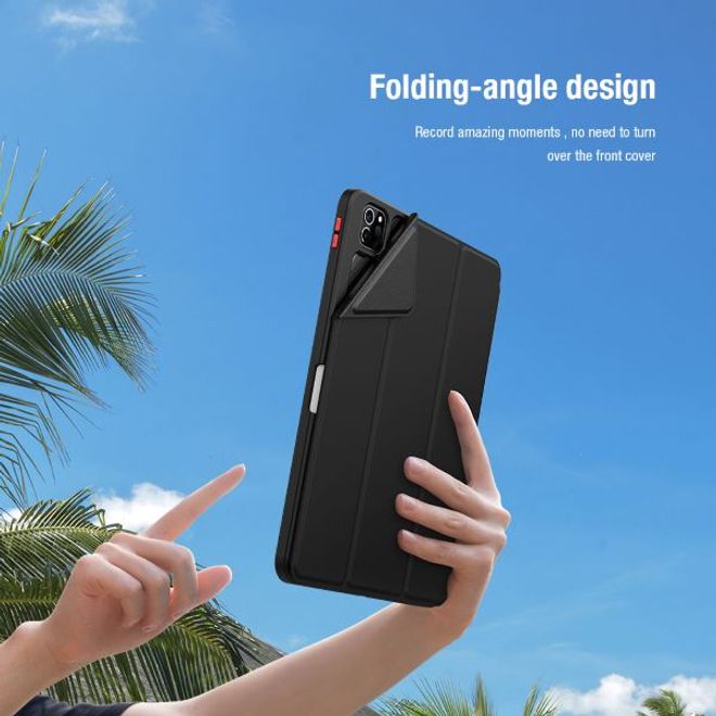 iPad Pro 11 (2022 / 2021 / 2020) Hülle - Leder Bookcover - Bevel Series - grün