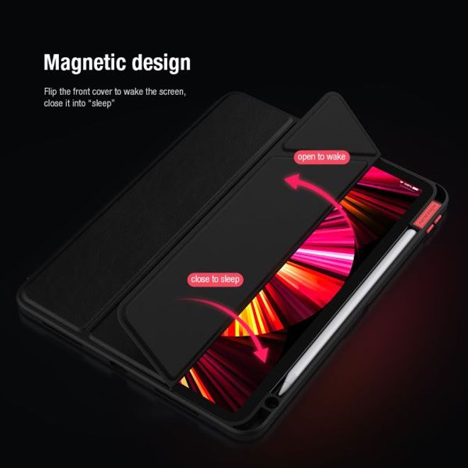 iPad Pro 11 (2022 / 2021 / 2020) Hülle - Leder Bookcover - Bevel Series - grün