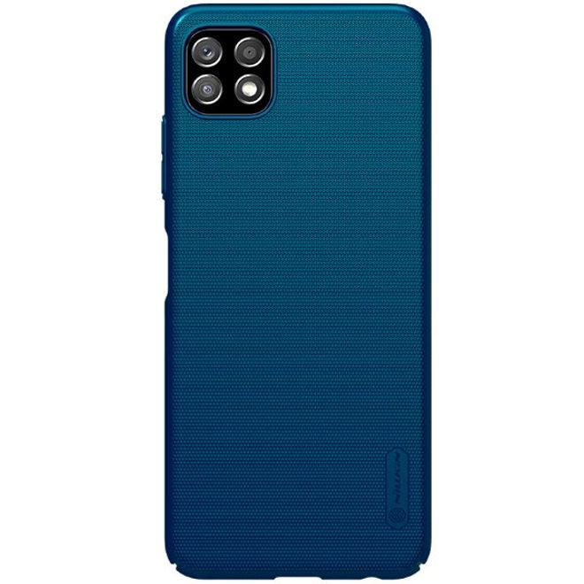 Nillkin - Samsung Galaxy A22 5G Hülle - Plastik Case - Super Frosted Shield Series - blau