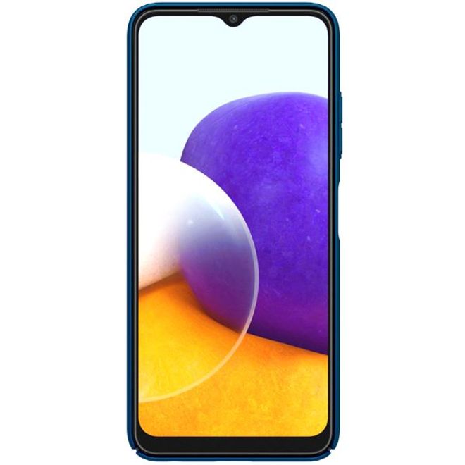 Nillkin - Samsung Galaxy A22 5G Hülle - Plastik Case - Super Frosted Shield Series - blau