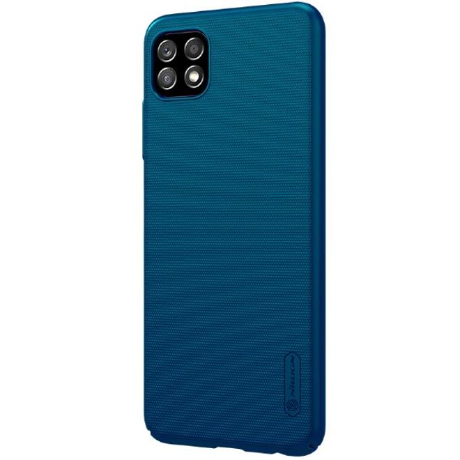 Nillkin - Samsung Galaxy A22 5G Hülle - Plastik Case - Super Frosted Shield Series - blau
