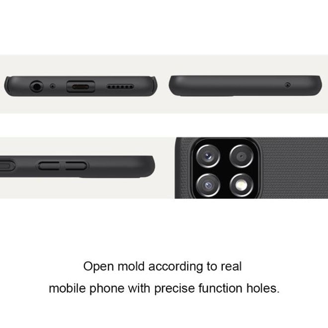 Nillkin - Samsung Galaxy A22 5G Hülle - Plastik Case - Super Frosted Shield Series - blau