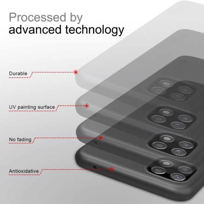 Nillkin - Samsung Galaxy A22 5G Hülle - Plastik Case - Super Frosted Shield Series - blau