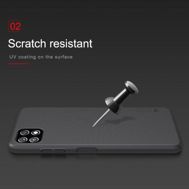 Nillkin - Samsung Galaxy A22 5G Hülle - Plastik Case - Super Frosted Shield Series - blau