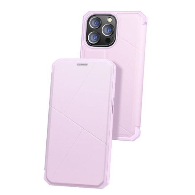 Dux Ducis - iPhone 13 Pro Hülle - Robustes Handy Bookcover - Skin X Series - pink