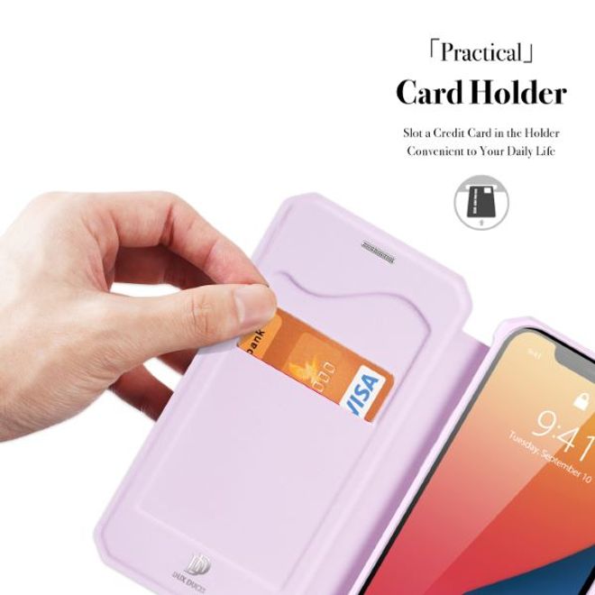 Dux Ducis - iPhone 13 Pro Hülle - Robustes Handy Bookcover - Skin X Series - pink
