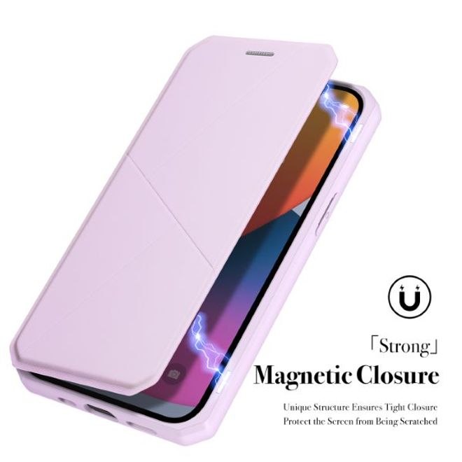 Dux Ducis - iPhone 13 Pro Hülle - Robustes Handy Bookcover - Skin X Series - pink
